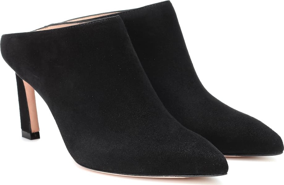 Stuart Weitzman Mira suede mules