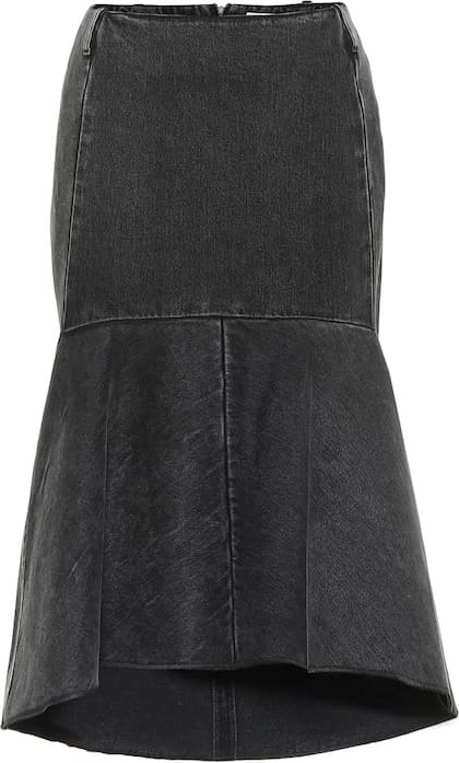 Balenciaga Jean midi skirt