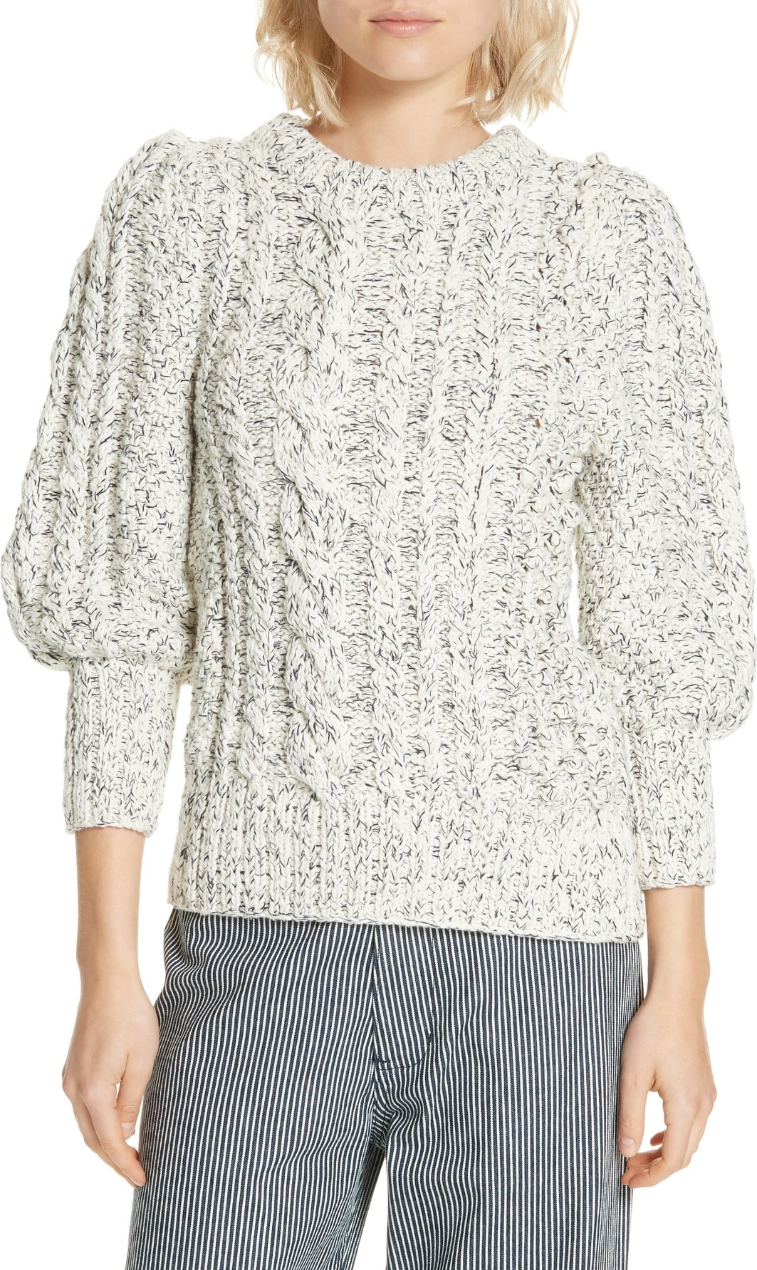 APIECE APART Ermita Puff Sleeve Sweater