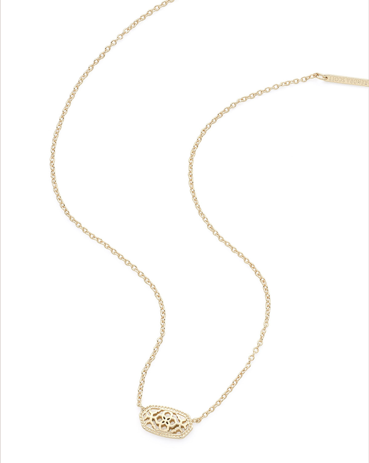 Kendra Scott Elisa Statement Necklace in Yellow Gold Plate