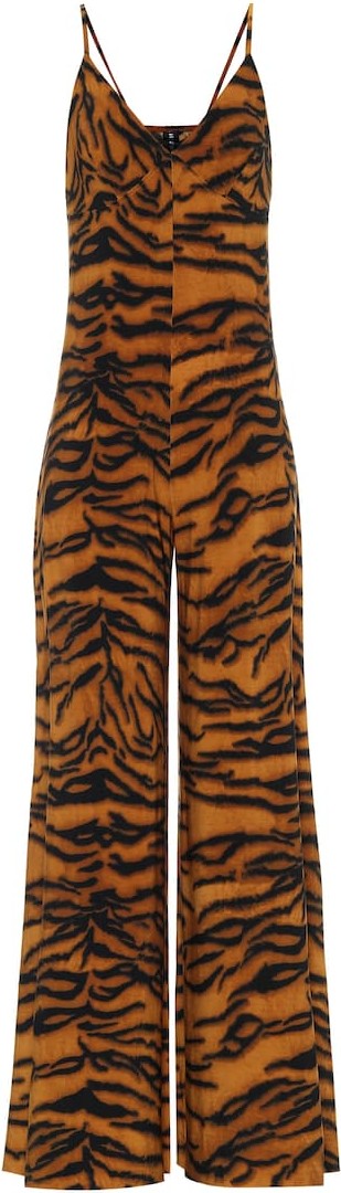 Norma Kamali Exclusive to Mytheresa – Tiger-print jumpsuit