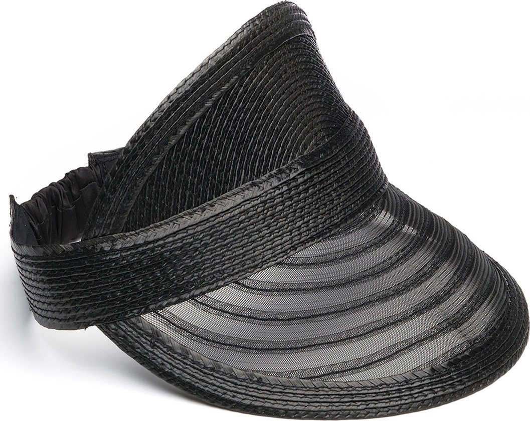 Eugenia Kim Vicky Woven Visor, Black