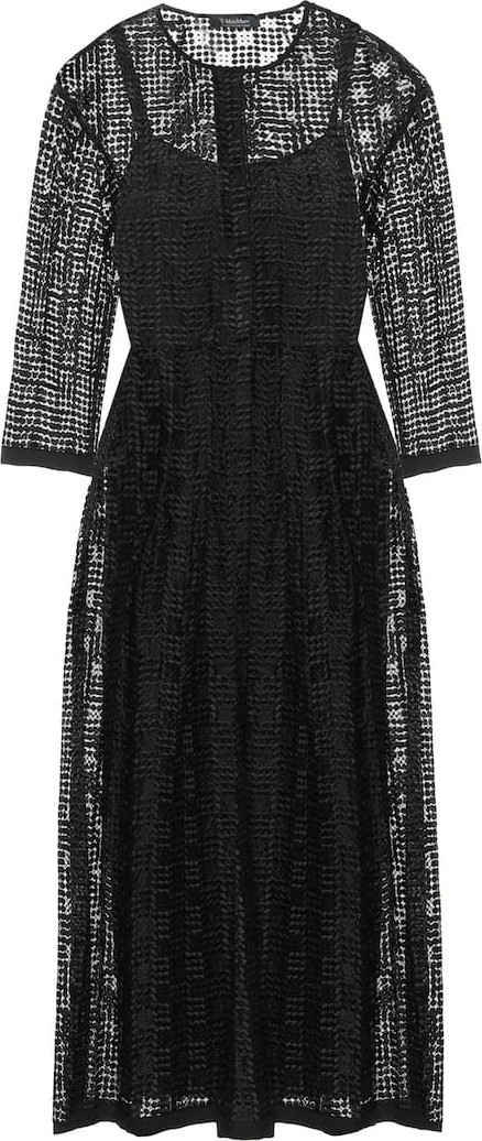 Max Mara Paride cupro midi dress