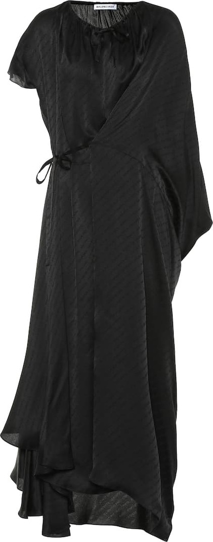 Balenciaga Asymmetric silk dress