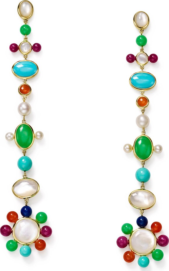 IPPOLITA Nova 18k Pearl & Mixed-Stone Drop Earrings