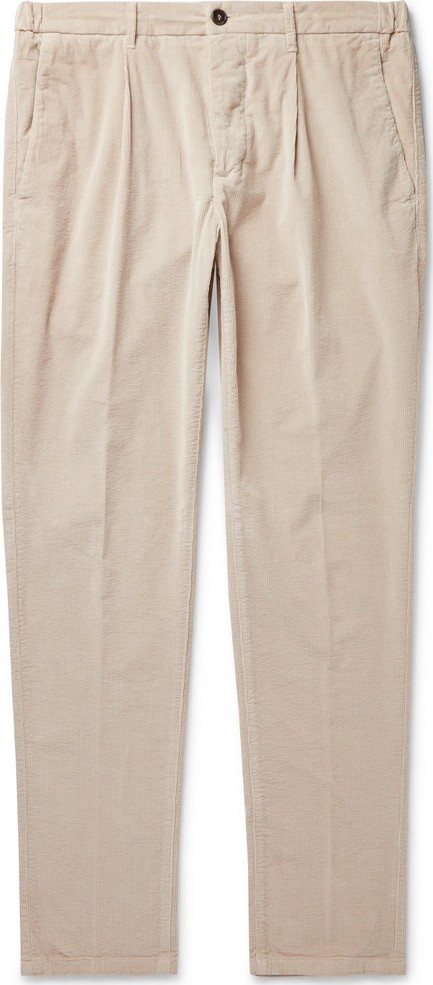 Altea Tapered Cotton-Blend Corduroy Drawstring Trousers