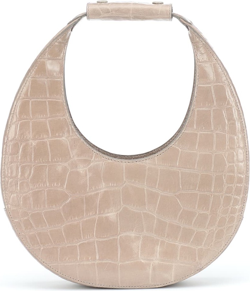Staud Moon embossed leather shoulder bag