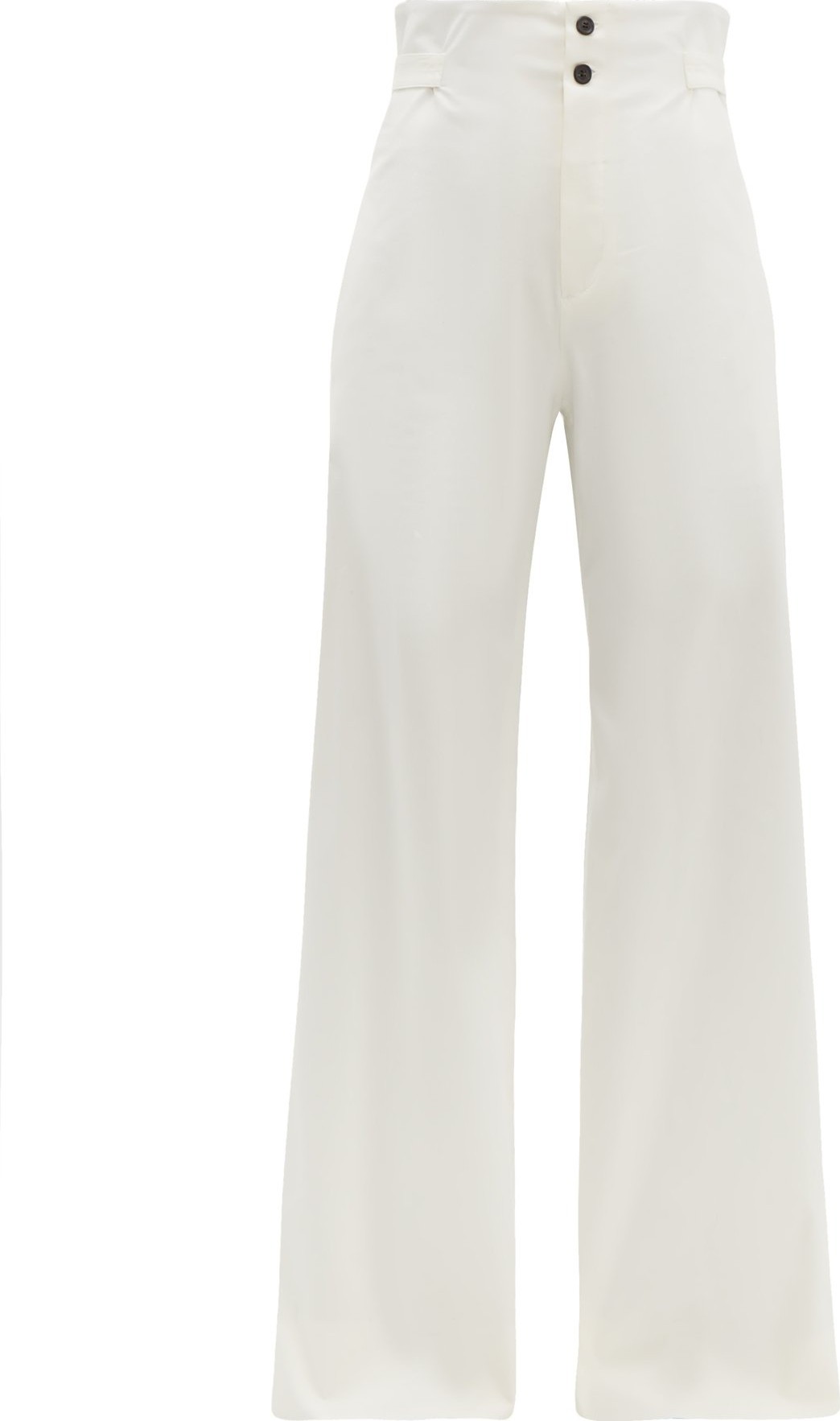 Connolly High-rise poplin wide-leg trousers