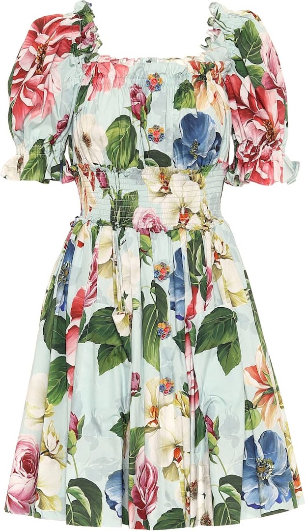 Dolce & Gabbana Floral cotton minidress
