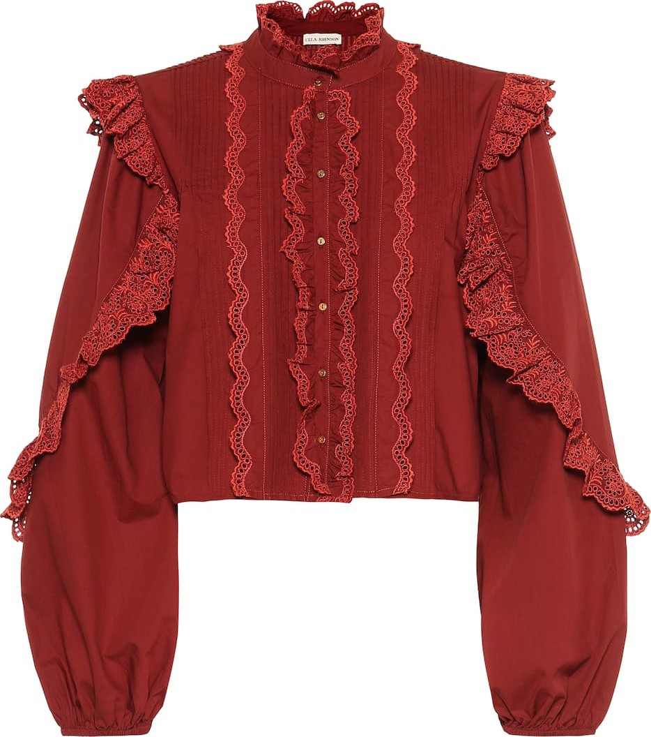 Ulla Johnson Adelaide ruffled cotton blouse