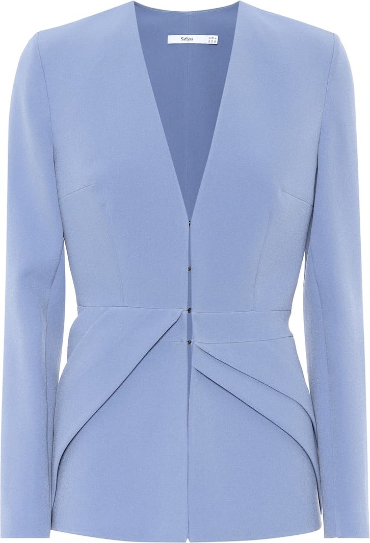 Safiyaa Lyanna crêpe blazer