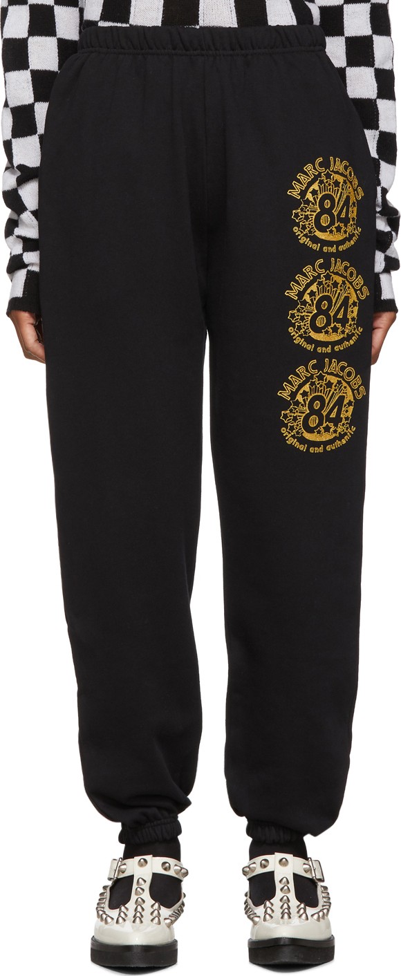MARC JACOBS Black '84' Lounge Pants