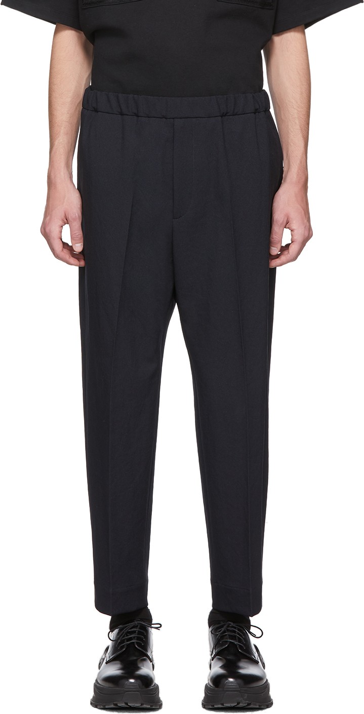 Jil Sander Navy Twill Trousers