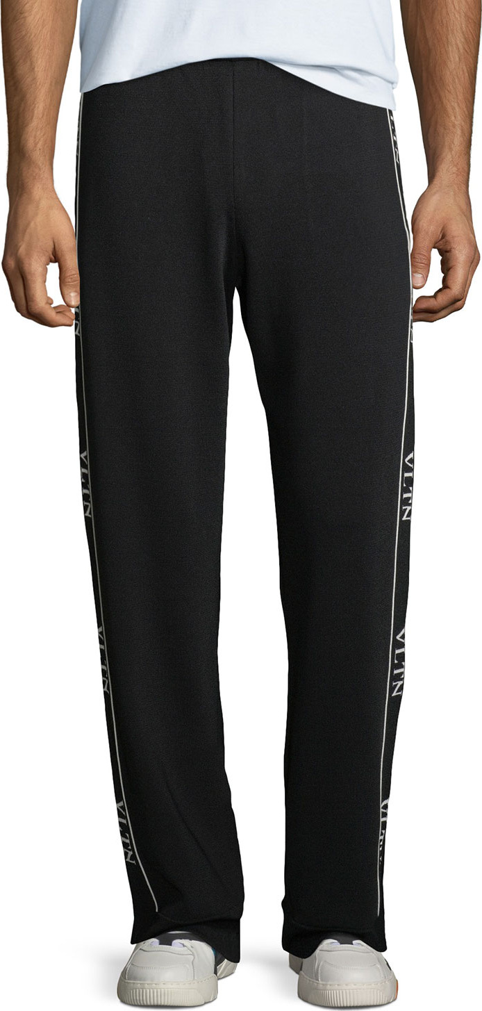 Valentino Logo Side-Taping Track Pants