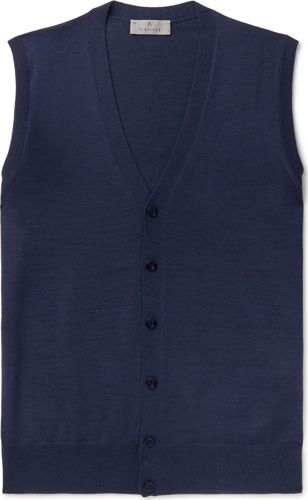 Canali Merino Wool Sweater Vest