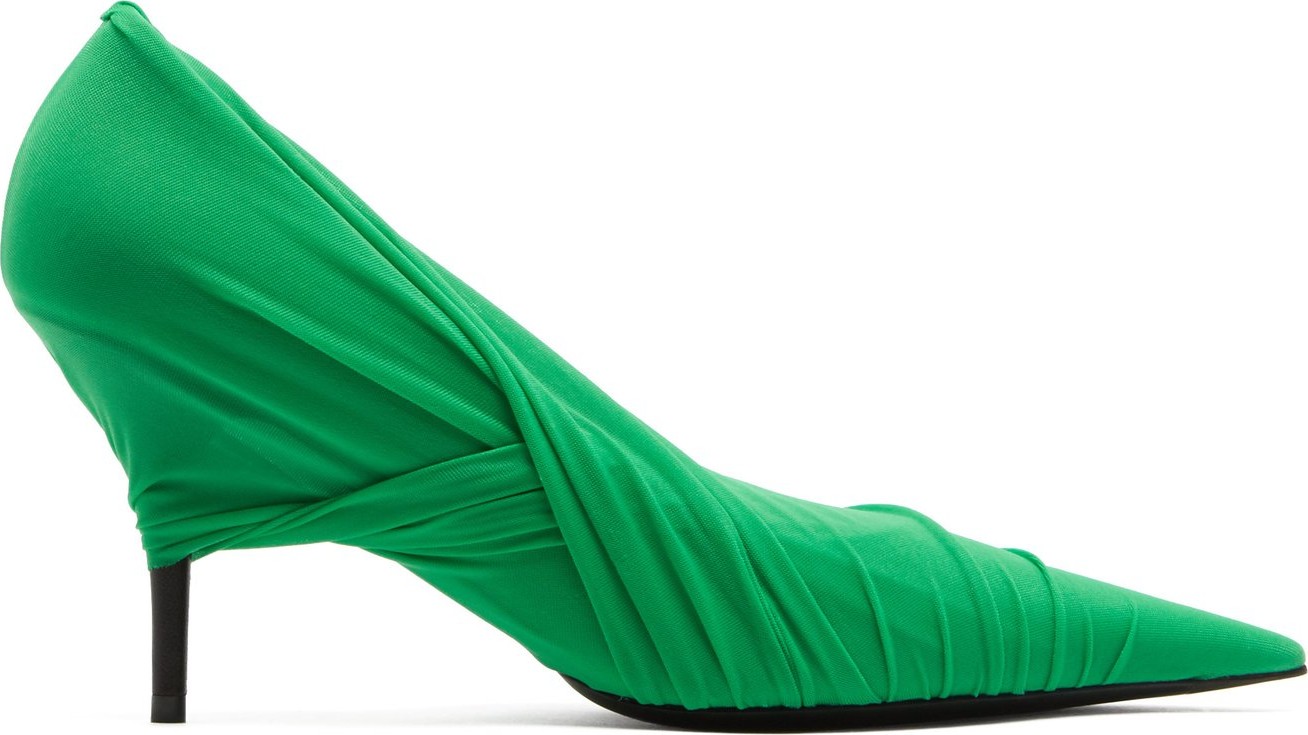 Balenciaga Drape mesh-wrap pumps