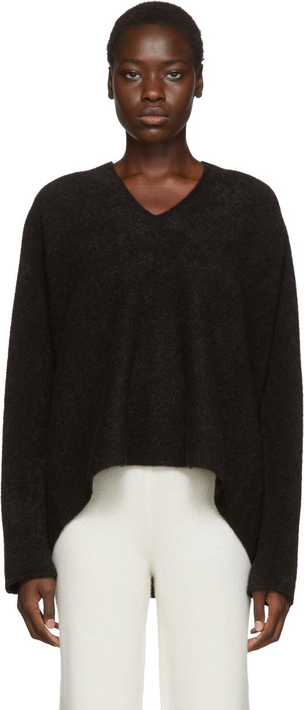 Lauren Manoogian Brown Split Sweater