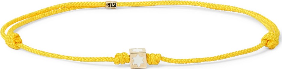 Luis Morais Cord and 14-Karat Gold Bracelet