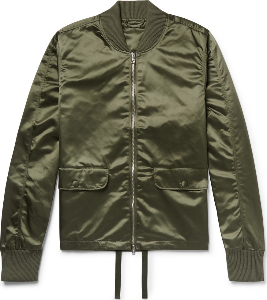 Officine Générale Satin Bomber Jacket