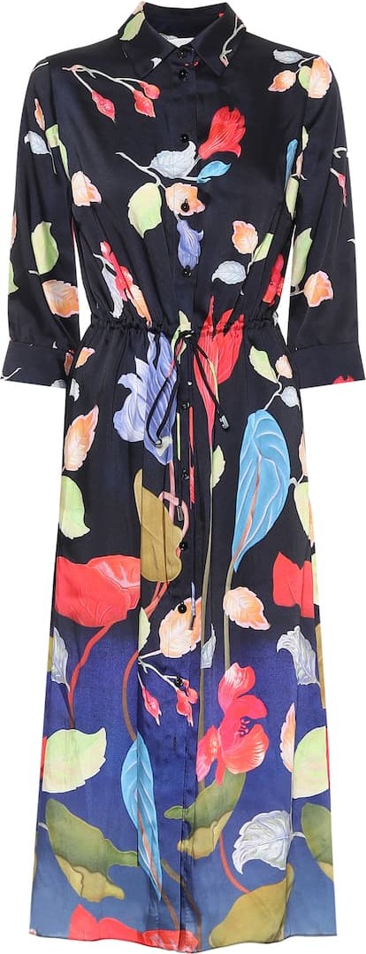 Peter Pilotto Floral twill shirt dress