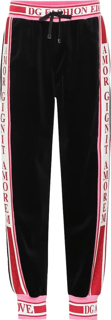 Dolce & Gabbana Velvet trackpants