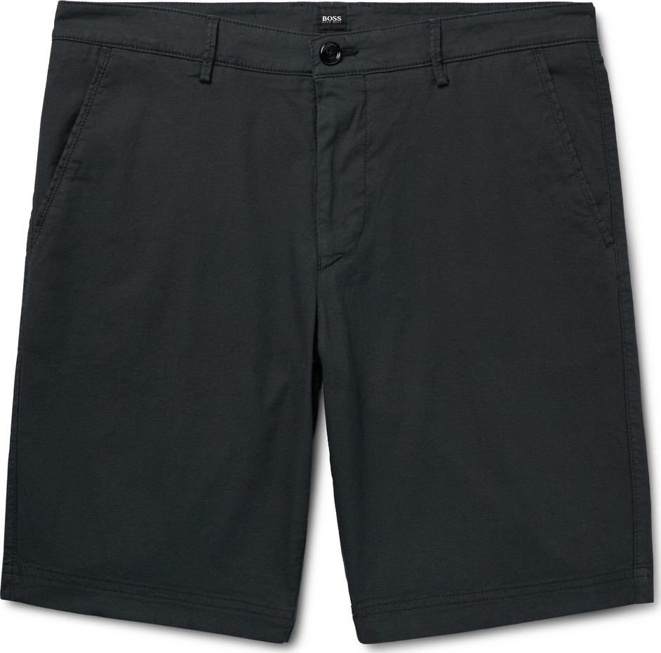 HUGO BOSS Slim-Fit Overdyed Stretch-Cotton Shorts
