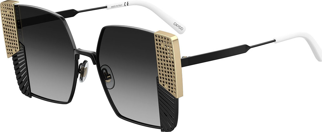 Oxydo Square Grated & Perforated Metal Sunglasses