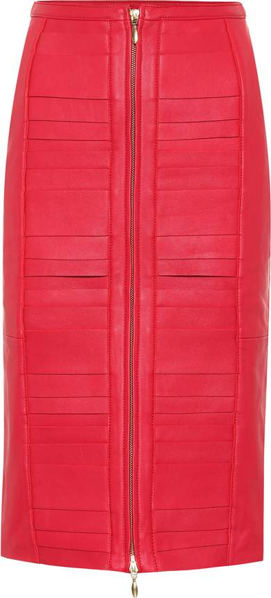 Rebecca Vallance Leather pencil skirt