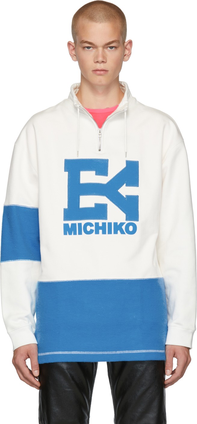 Eytys Off-White & Blue Gamma Pullover