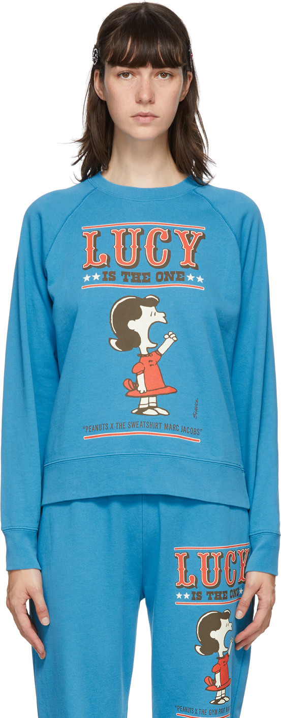 MARC JACOBS - Blue Peanuts Edition French Terry Sweatshirt