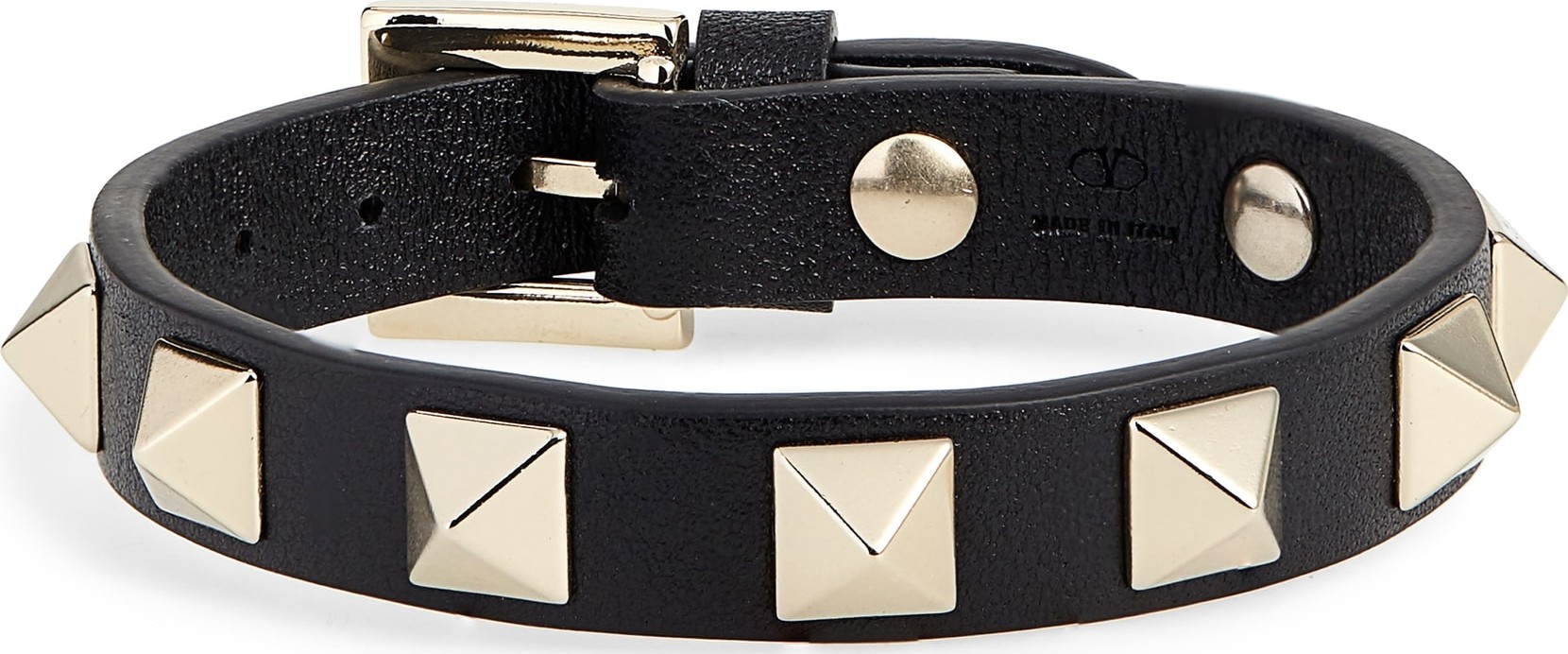 Valentino Rockstud Small Leather Bracelet