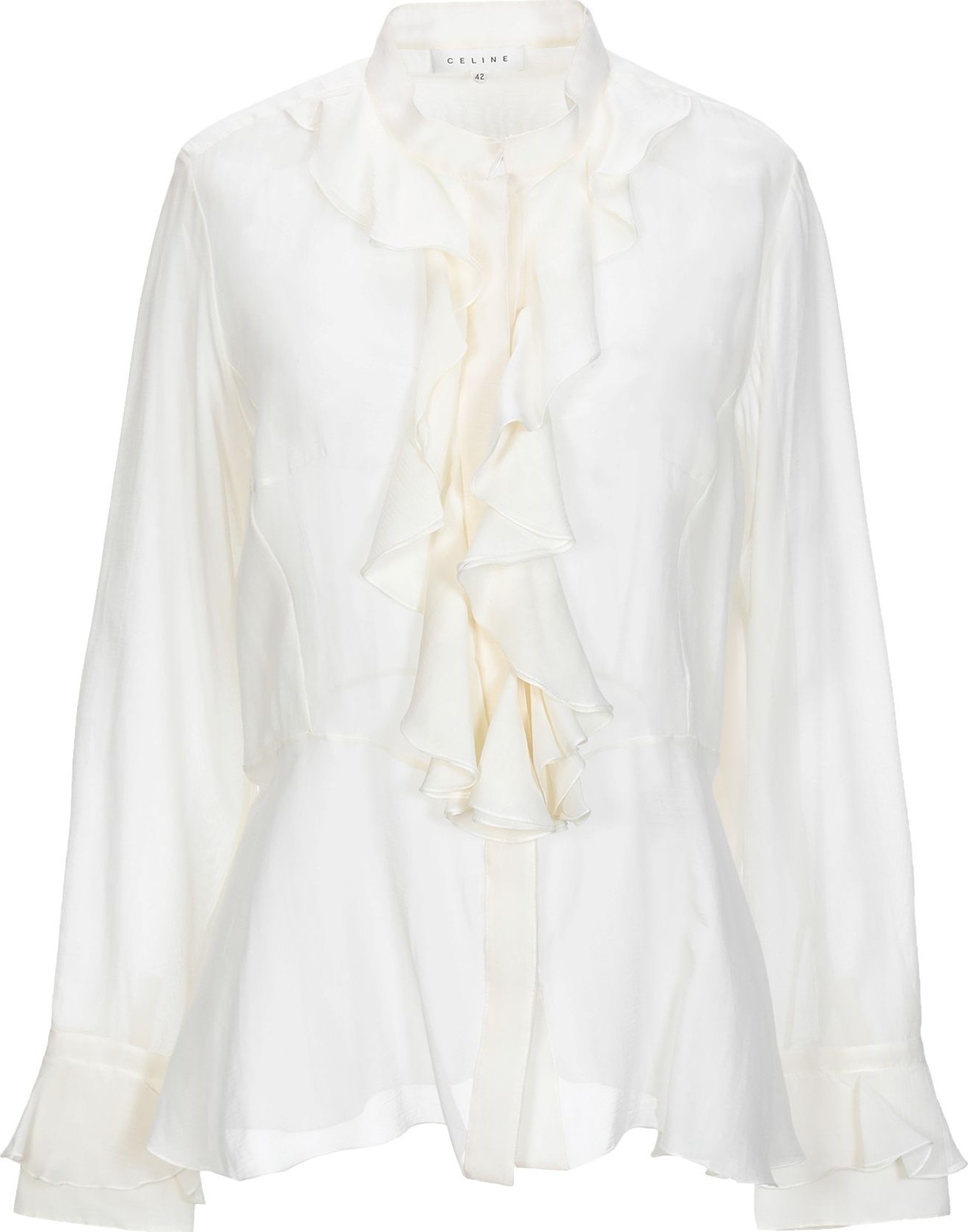 Celine Solid Color Shirts & Blouses