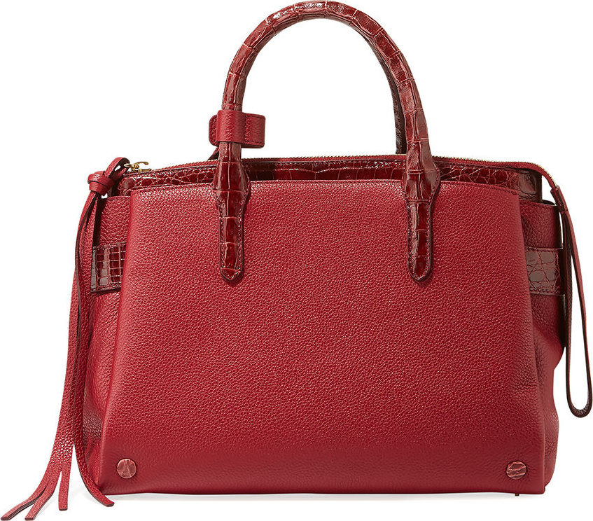 Nancy Gonzalez Christy Small Crocodile/Leather Tote Bag