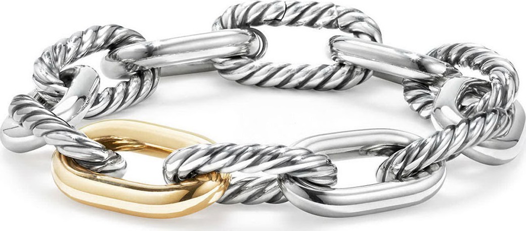 David Yurman Madison 18k Woman's Large Chain Link Bracelet, 13.5mm