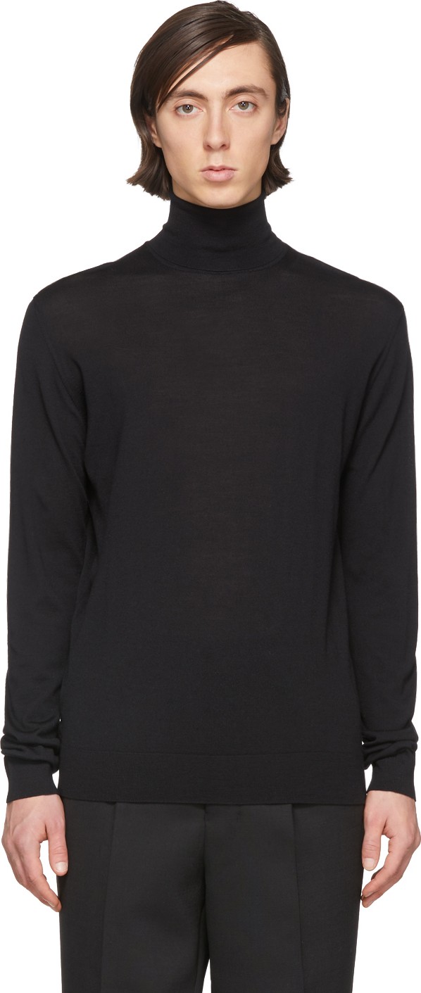 Lanvin Black Wool Turtleneck