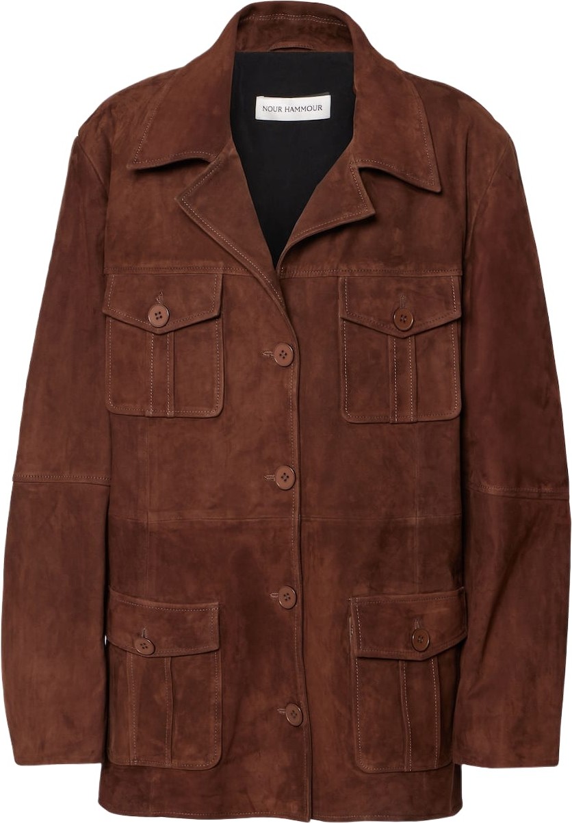 Nour Hammour - Kargo suede jacket