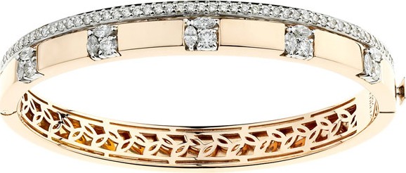 Yeprem Round & Marquise Diamond Bangle in 18k Gold, 1.81tcw