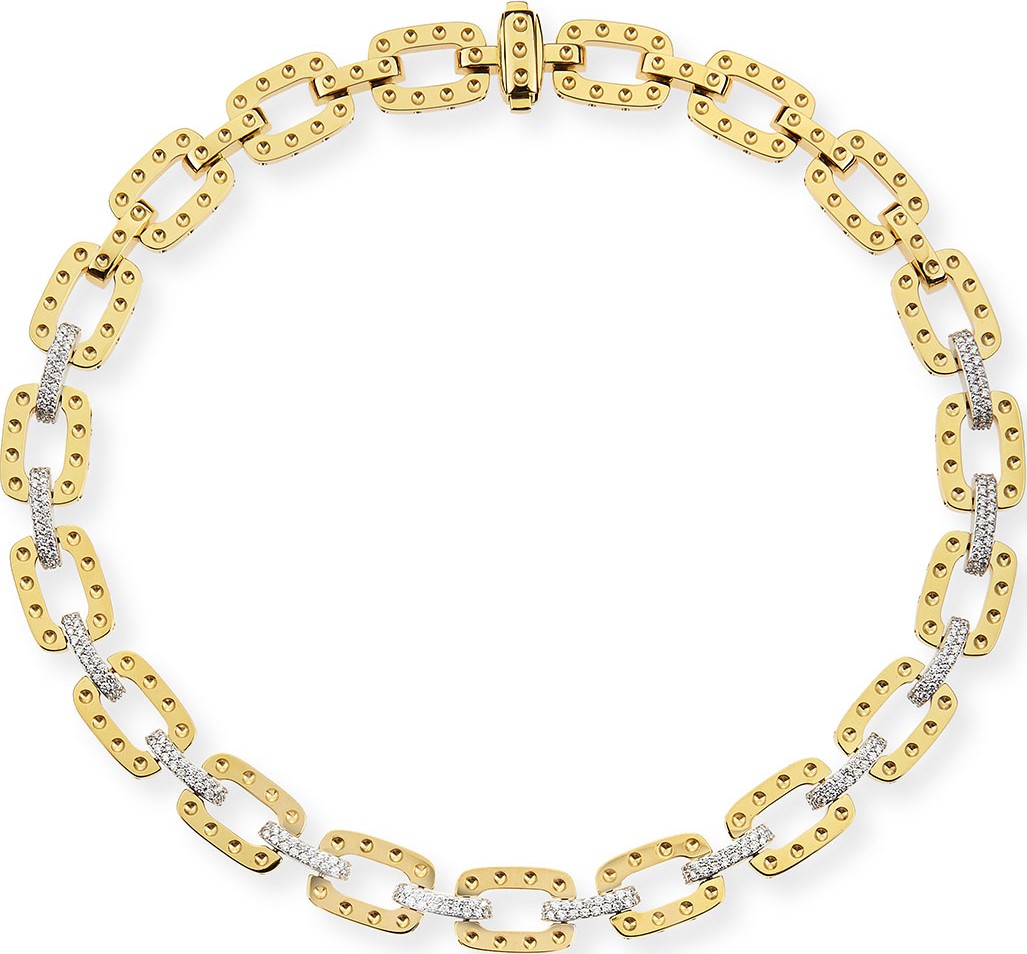 Roberto Coin 18k Yellow Gold Pois Moi Necklace with Diamonds, 16"L