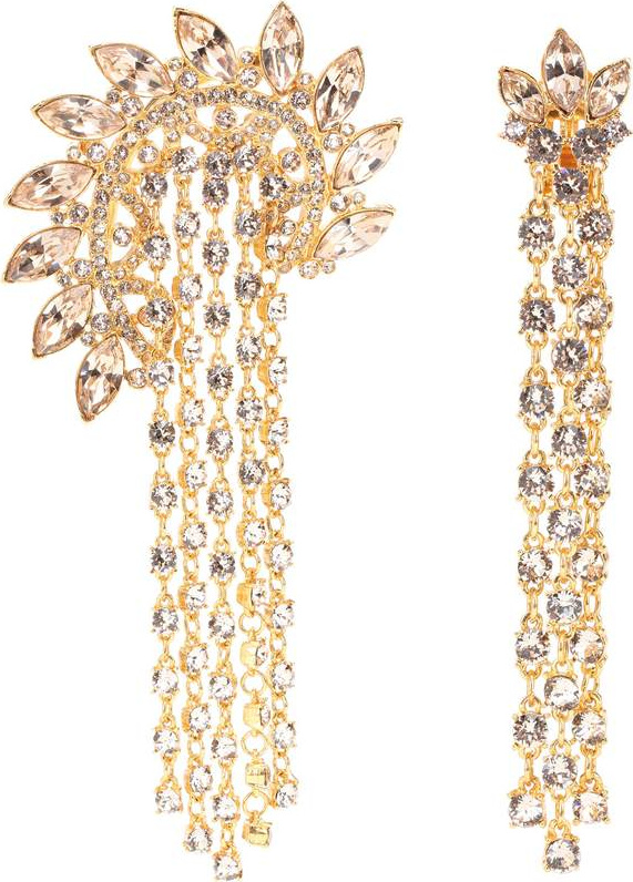 Oscar De La Renta Embellished clip-on earrings