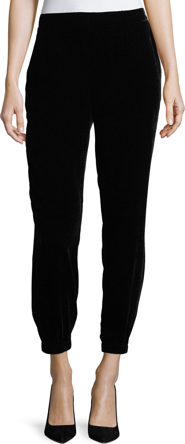 Eileen Fisher Slouchy Velvet Ankle Pants, Plus Size