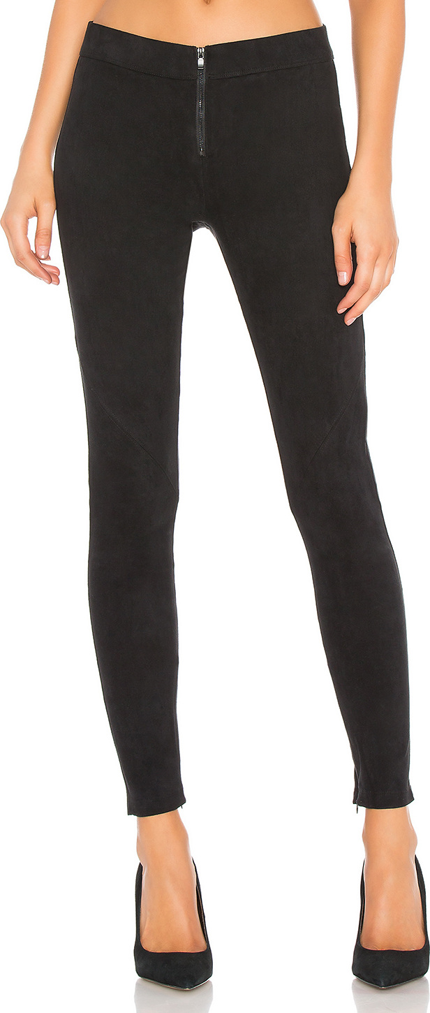 David Lerner Front Zip Suede Legging