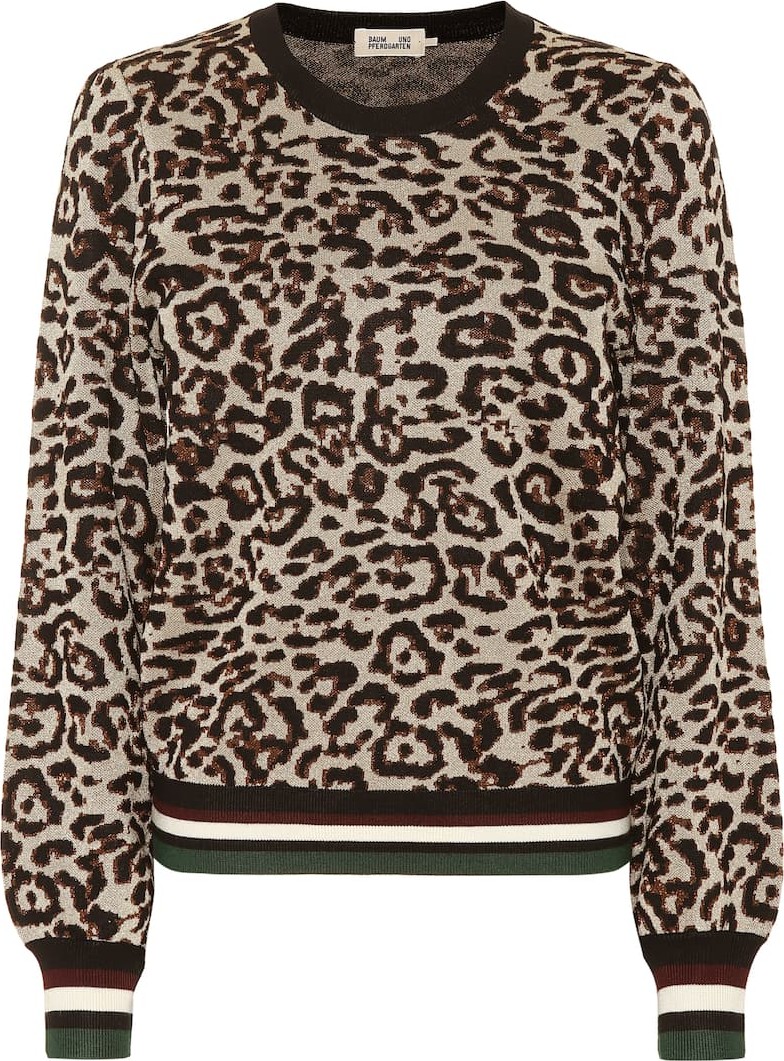 Baum und Pferdgarten Leopard-print sweatshirt