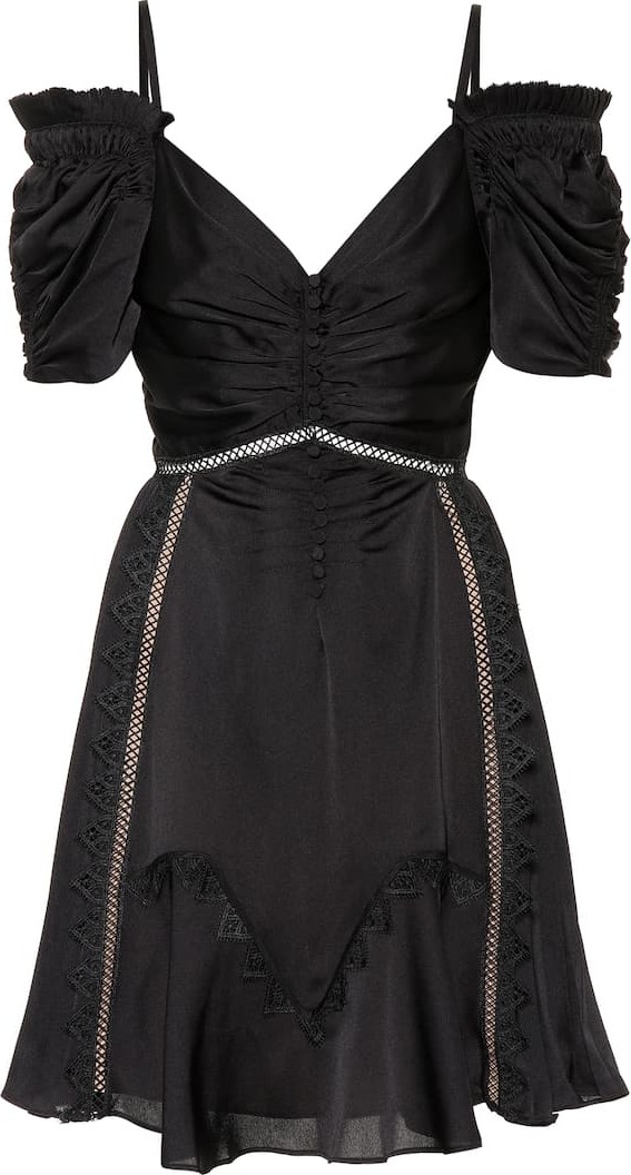 Self Portrait Satin minidress