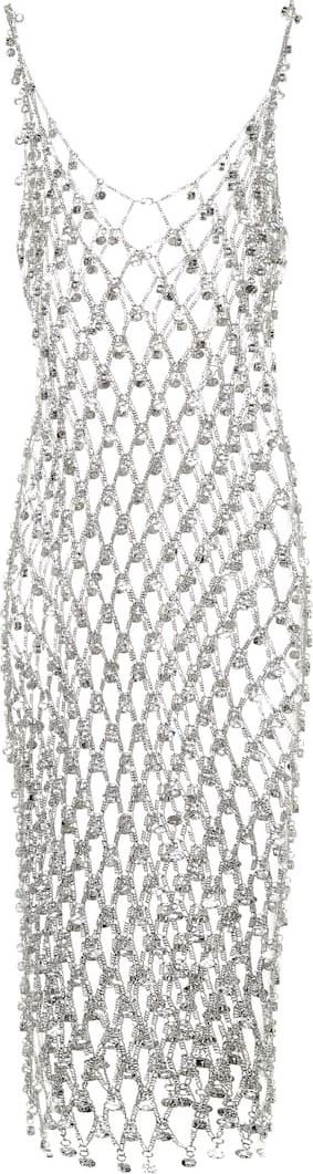 Paco Rabanne Embellished chain-link dress