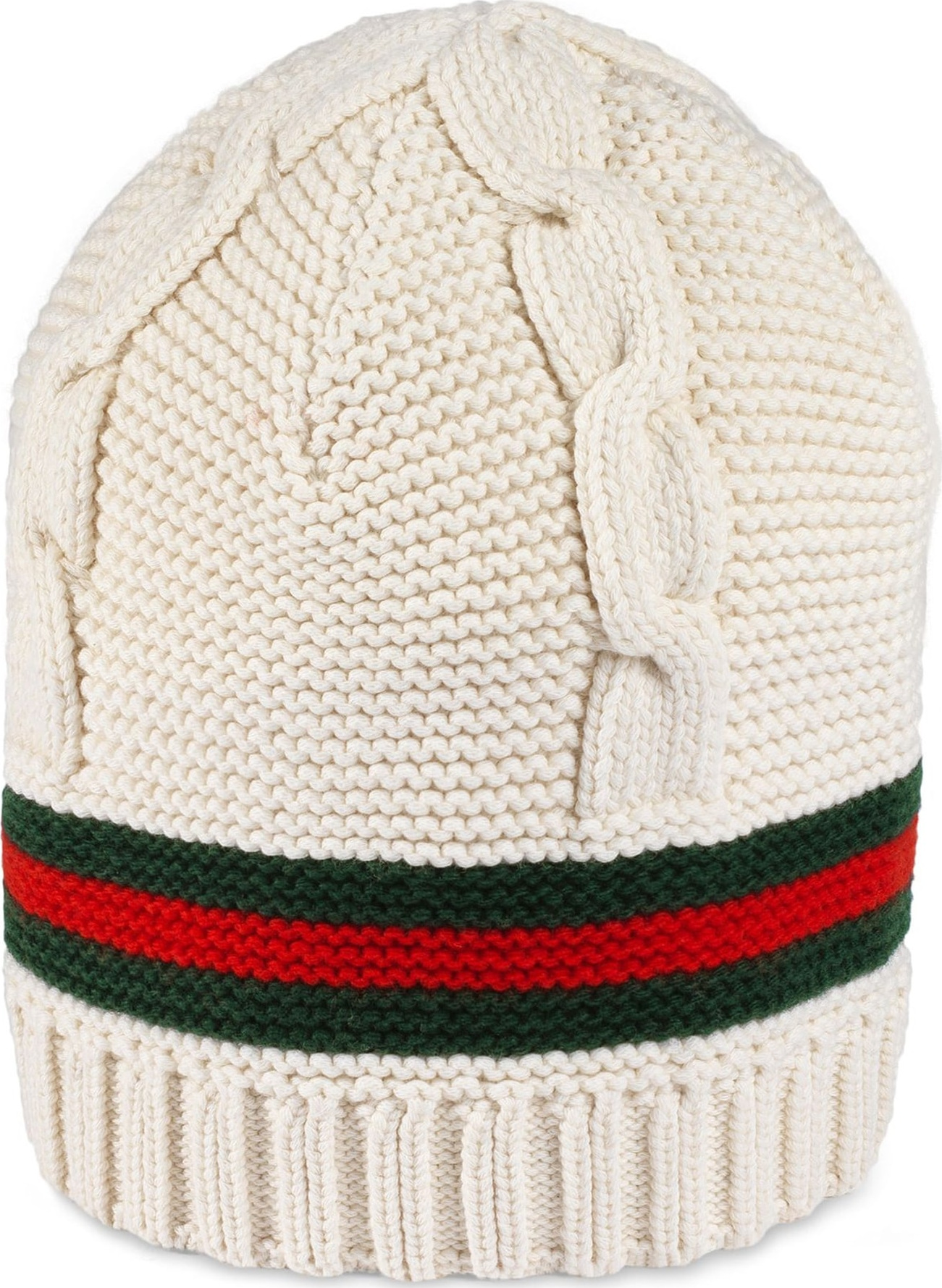 Gucci Liom Cable Knit Beanie