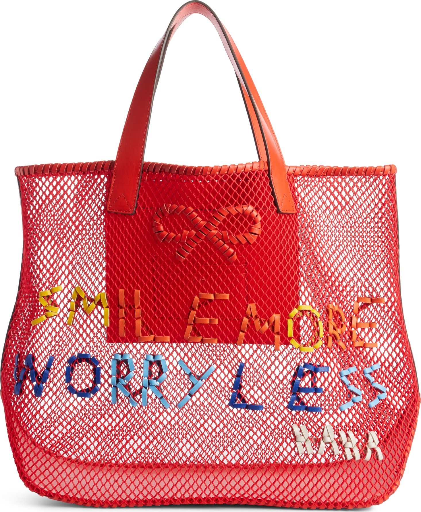 Anya Hindmarch Smile More Mesh Tote