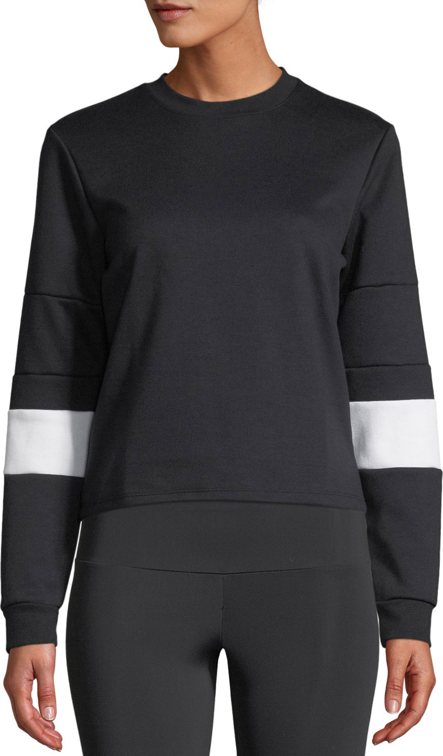 ONZIE Blocked Crew Pullover Sweatshirt