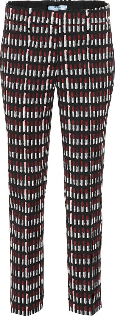 Prada Lipstick wool-blend trousers