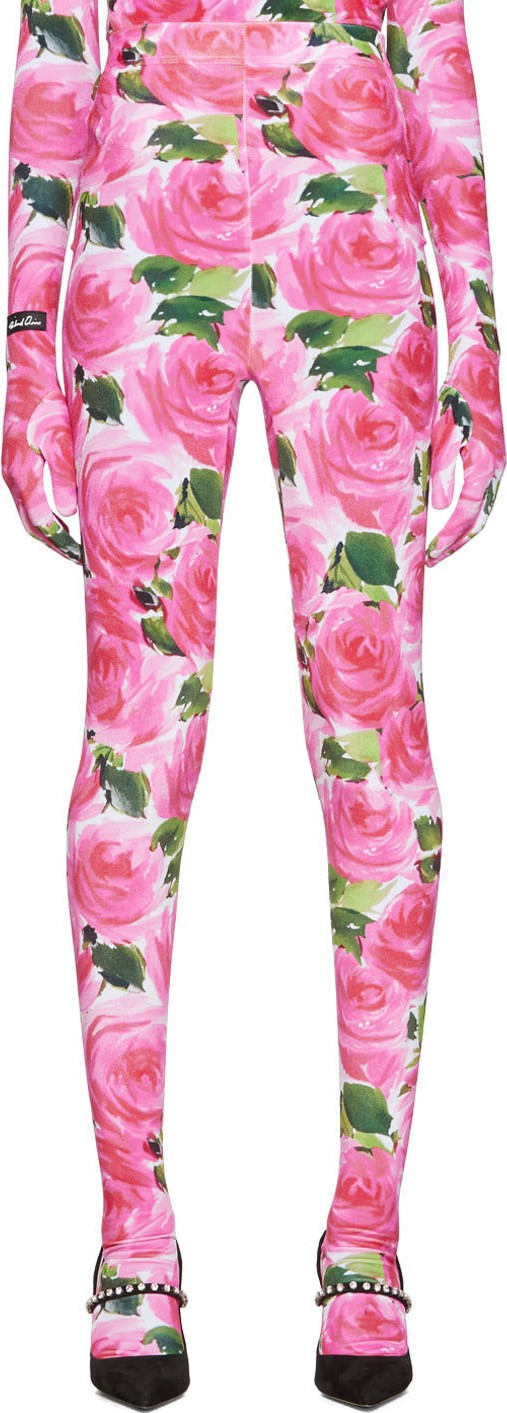 Richard Quinn Pink Floral Leggings