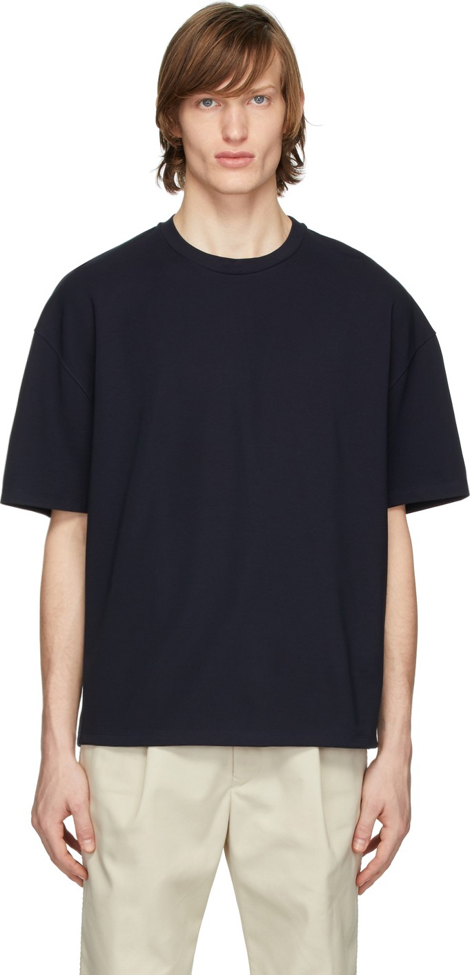 Deveaux New York Navy Oversized T-Shirt